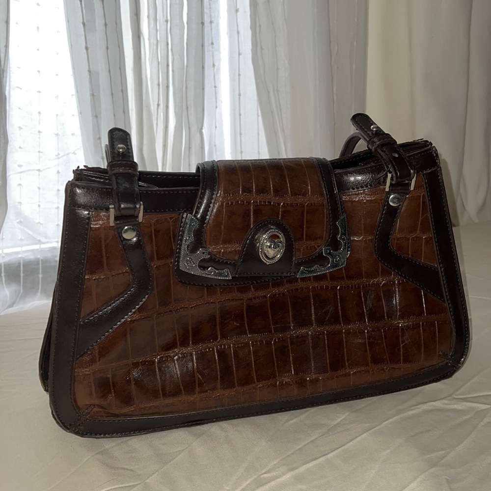 Thrifted shoulder bag. Signs of wear